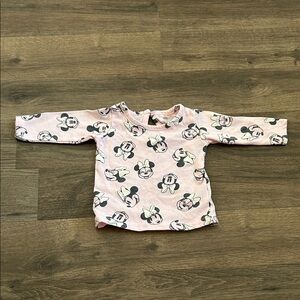 Disney Pink Minnie Mouse Long Sleeve Tee